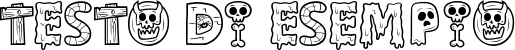 Image preview of font Ghostly Forest